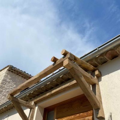 Création et pose sur mesure marquise d'entré chene veillis