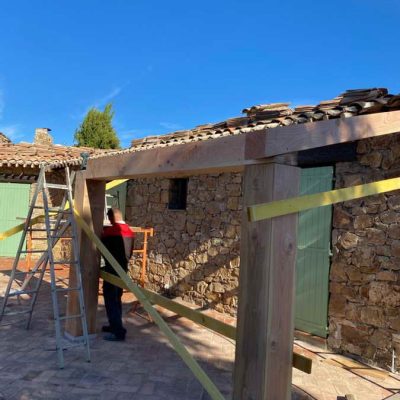 Création pose haut vent periphérique bois douglas