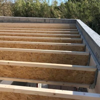 Pose de charpentes lamellé collé construction neuve